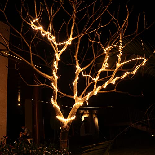 16ft Waterproof Connectable Rope Lights - Warm White Indoor Outdoor Mood Lighting