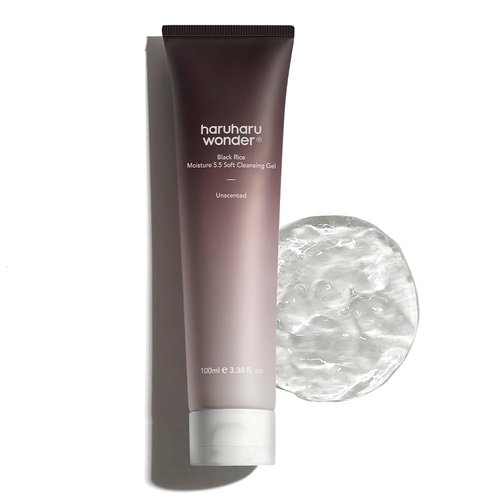 HARUHARU Wonder Black Rice Moisture Cleansing Gel - Gentle Daily Cleanser for Sensitive Skin | 3.4 fl. oz.