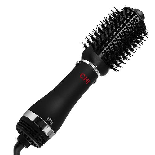 CHI Volumizer 4-in-1 Blowout Brush | Ceramic Ionic Hair Dryer with 4 Attachments, 1000W, Black