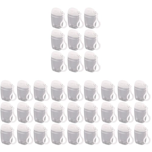 36 Pcs Flip Cap Bottle with Hook Refillable Travel Bottles Multi-function Empty Bottles Empty Hand Bottles Practical Small Bottles Leakproof Travel Bottles Keychain Hand Dispenser