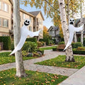Halloween Hanging Ghost Decorations 2 Pack - Bendable Outdoor Yard Tree Wraps