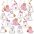 Halloween Ghost & Bows Hanging Decorations - Party Swirls & Ornaments