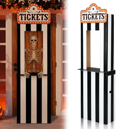 Halloween Ticket Booth Cardboard Stand 71 x 22 Inches Carnival Photo Prop