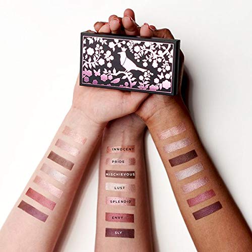 butter LONDON Glazen Smooth Silk Eyeshadow Palette Mauves - 7 Shade Buildable & Blendable Pressed Powder with Mirror - Primer-Infused Clean Formula Eye Shadow Eye Makeup for Women, Cruelty-Free