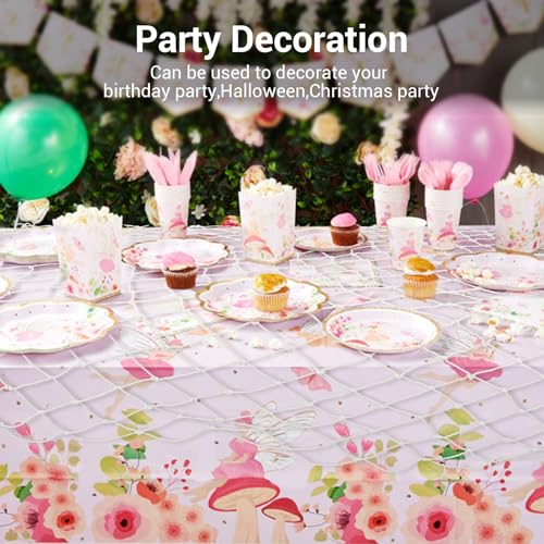 X-Large Beige Decorative Fish Net for Party & Home Decor - 2 Pack