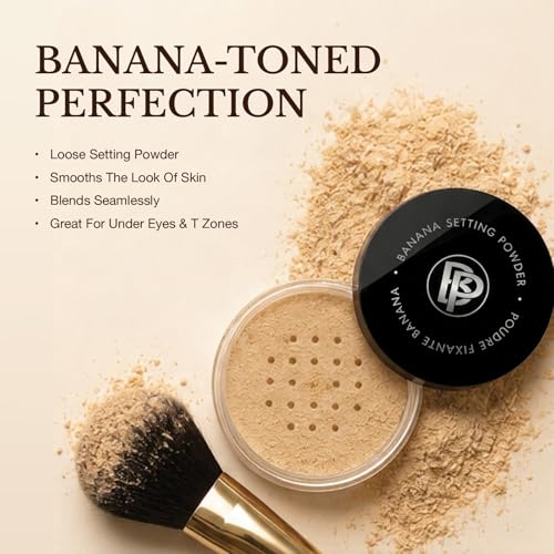 Bellapierre Banana Setting Powder Original 0.14 Oz - Talc-Free Matte Finish