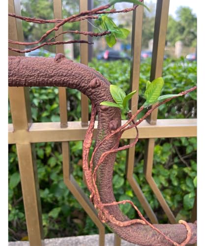 Large Bendable Artificial Tree with Thick Trunk & Moss - 6Ft Faux Vine Garland for Home & Wedding Decor - Pack of 2