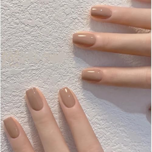 Light Brown Nail Polish 12ml Quick Dry Nude Lacquer for Nail Art