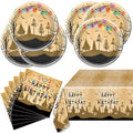 Retro Spooky Forest Party Dinnerware Set for 20 - Plates Napkins & Tablecloth