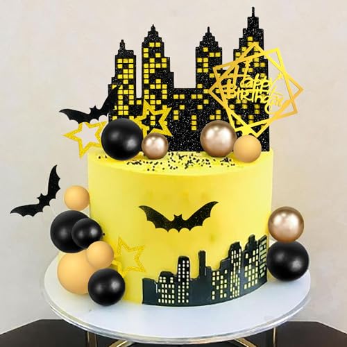 Halloween Bat Cake Toppers Set for Birthday & Dessert Decorations - 32PCS