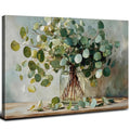 24x16 Eucalyptus Wall Art Canvas - Sage Green Botanical Decor
