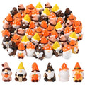 Fall Mini Resin Gnomes Set of 60 Thanksgiving Figurines - Seasonal Decor