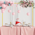 Gold Over The Table Rod Stand with Clamps - Adjustable Table Arch for Events