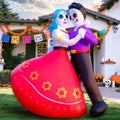 Halloween Inflatable Dancing Skeleton Couple - Día de Los Muertos 6FT Decor with Built-in LEDs