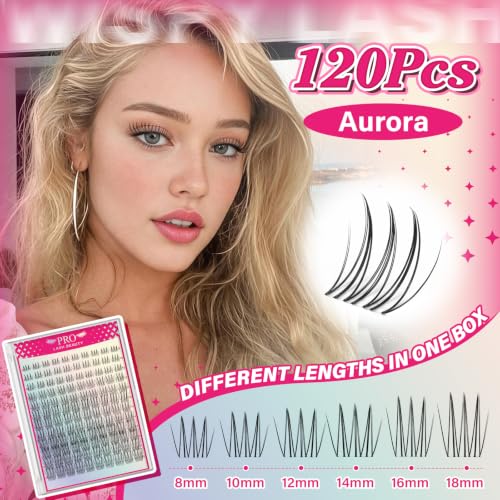 DIY Eyelash Clusters with Invisible Band - Natural Look, Waterproof, 8-18mm Mix - Aurora Variation of THIS listing