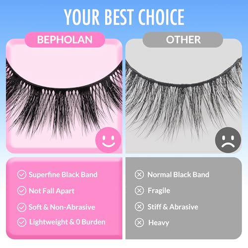 False Eyelashes DV05 Wispy 3D Fluffy Natural Look Cat Eye Set - 5 Pairs
