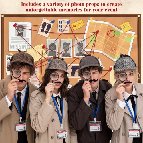 Crime Scene Party Decorations Kit for Detective Themed Events - 71 Pieces