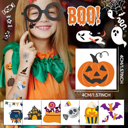 Halloween Temporary Tattoos for Kids Bulk - 408 Assorted Designs Party Favors