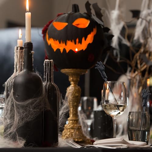 Halloween Zombie Hands Drink Stir Sticks - 30 Pcs Spooky Cocktail Swizzle Decor