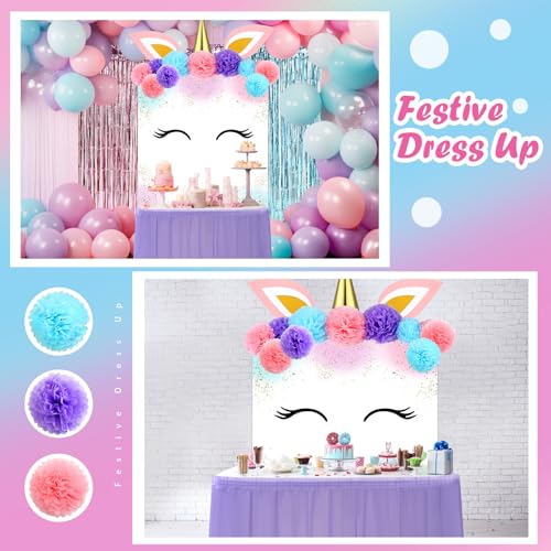 Unicorn Trunk or Treat Decoration Kit - Purple Party Supplies for Events
