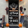 Skeleton Pumpkin Halloween Door Curtain Banner - Skeleton Pumpkin Variation 35x79 Inches