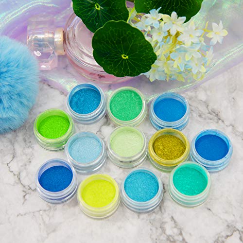 24 Colors Nail Pigment Powder & Eyeshadow Sticks for Nails Art