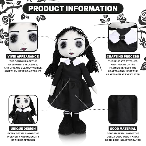 Gothic Haunted Doll - Scary Living Dead Voodoo Doll for Halloween Decor