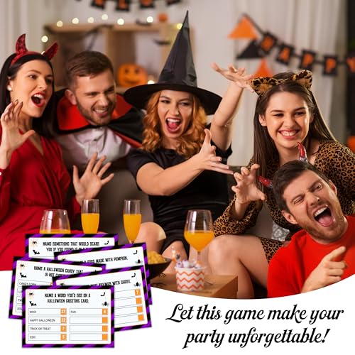 Halloween Feud Game Spider and Bat Variation for Adults & Family Fun