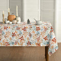 Horaldaily Fall Orange Tablecloth 60 x 84 Inch Rectangular Thanksgiving Decor
