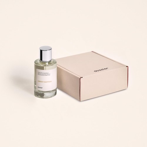 Dossier Ambery Saffron Eau de Parfum - Vegan Unisex Perfume Inspired by MFK Baccarat Rouge 540 - 3.4 Fl Oz (100ml)