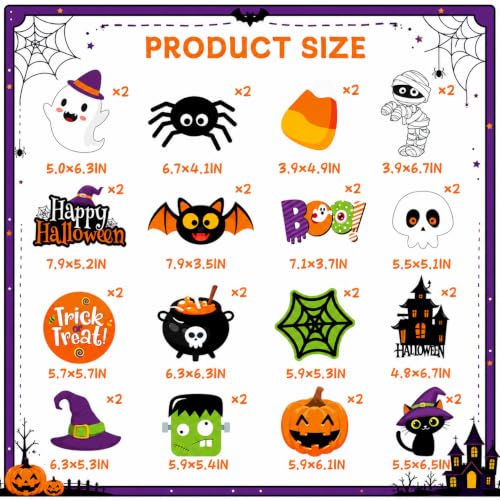 Halloween Hanging Decorations Ghost Streamers Pumpkins Witches Ceiling Swirls Indoor Festive Decor