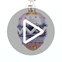Glass Easter Egg Ornament - Handcrafted Holiday Decoration for Christmas Tree
