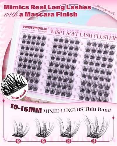C-Wispy 3D Lash Clusters Natural Fluffy Eyelash Extensions - Wispy & Lightweight