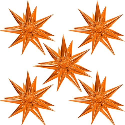 Orange Star Balloons 60 Pcs Explosion Party Decorations for Halloween & Celebrations