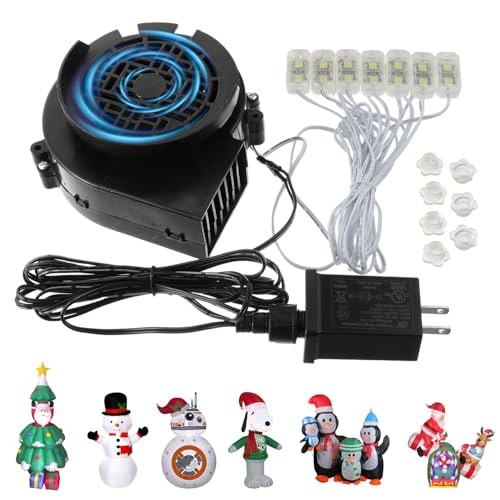 LED Inflatable Air Blower Fan with Light String for Holidays and Parties
