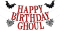 Halloween Birthday Banner Horror Ghost Themed Party Decorations for Men Women
