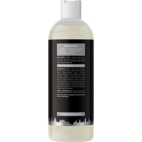 Skiennix Cleansing Shampoo - Cedarwood & Rosemary for Dry Scalp Care | Moisturizes Flaky Skin