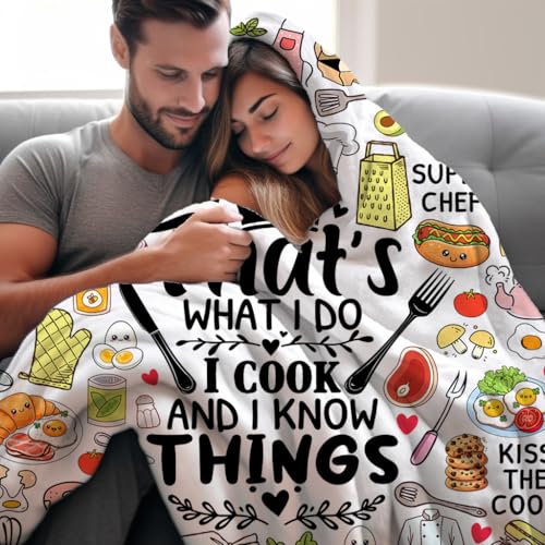 Cook Blanket Throw for Chefs - 60x50 Inch Plush Chef Gift Variation of THIS listing