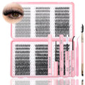 Lash Clusters Kit D Curl Natural Wispy Eyelashes with 20D-80D Variations - DIY Extensions