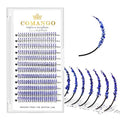 Glitter Lash Extensions Blue C-8-15mm Sparkle False Eyelashes Individual DIY 240pcs