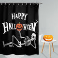 Halloween Skull Shower Curtain - 72x72 Inch Waterproof Fabric with Hooks - Variation 03