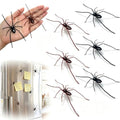 3D Realistic Magnetic Spider Set - Fridge Decor & Prank Props - 6 Pcs