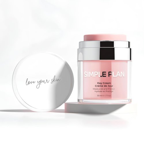 Simple Plan Daily Hydrating Day Cream - Fragrance-Free with Hyaluronic Acid & Ceramides | Lightweight, Non-Greasy (50ml)