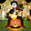 8 FT Dia de Los Muertos Inflatable Halloween Yard Decoration Outdoor