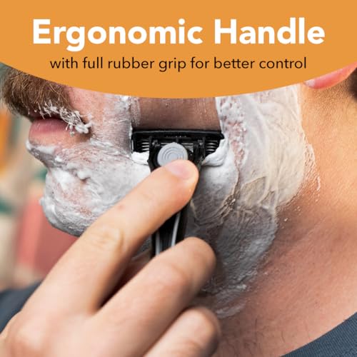 Black/Green BIC Flex 4 Men's Refillable 4-Blade Razor Set with Handle & 4 Cartridges