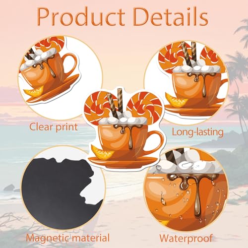 Fall Cruise Door Magnets Set - 16 Autumn Themed Refrigerator & Cabin Decor