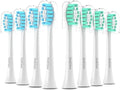 OralClass Replacement Toothbrush Heads - Medium Soft Refills for Philips Sonicare Click-On Handles | 8 Pack