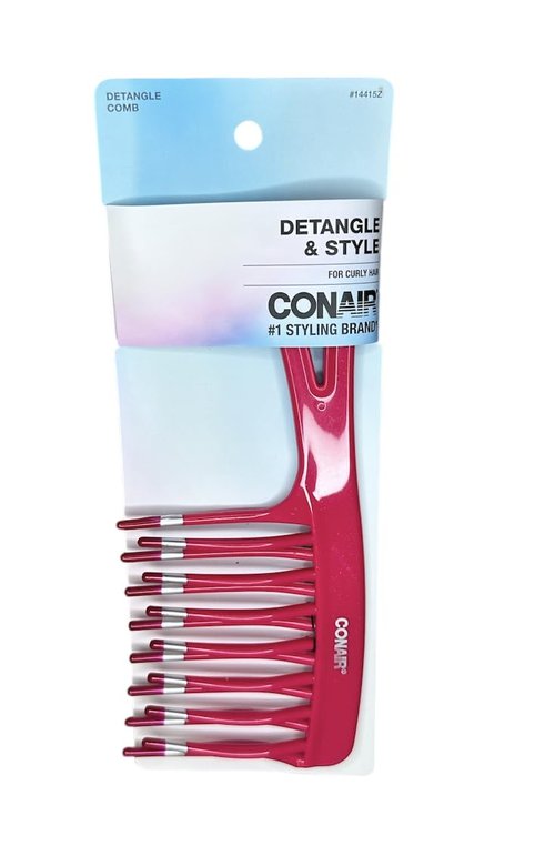 Conair Style & Detangle Comb - Effortless Hair Styling Tool | Pack of 3 Comb Set