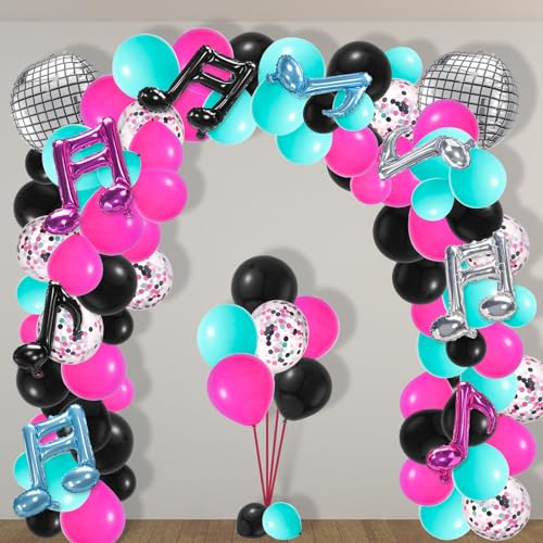 Music Balloon Arch Kit 140 Pcs for Party Decorations Birthday Celebration