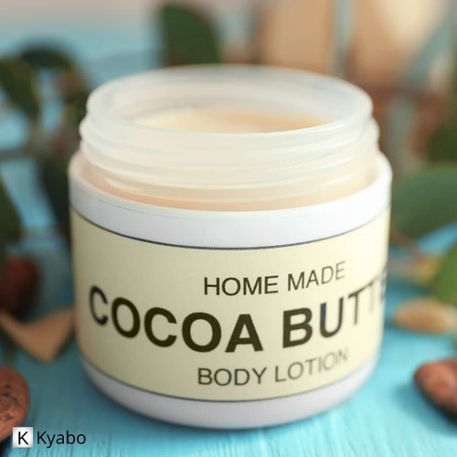 Kyabo 100% Pure and All Natural Cocoa Butter - 3lb - Food Grade - great for making lip balm, cream, hair products, candle, hair removal and craft projects - Made with Organic Cacao